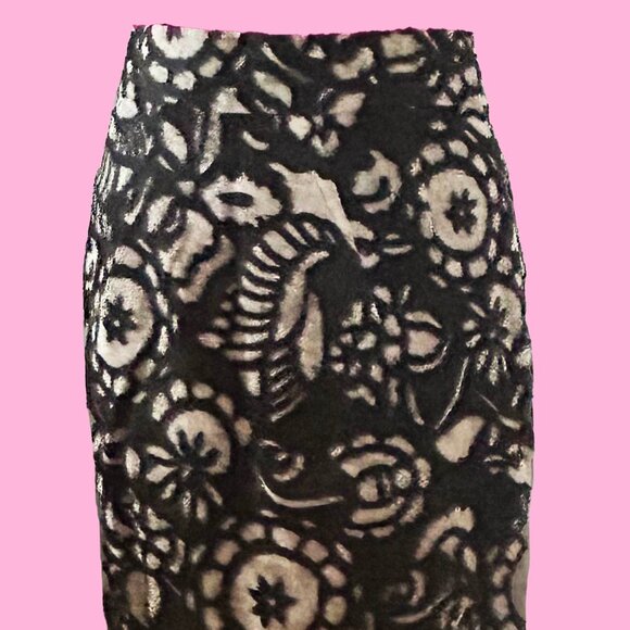 DVF Straight Linen Skirt - Picture 2 of 3